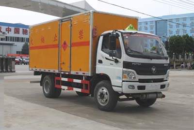 國(guó)五福田歐馬可易燃?xì)怏w廂式運(yùn)輸車